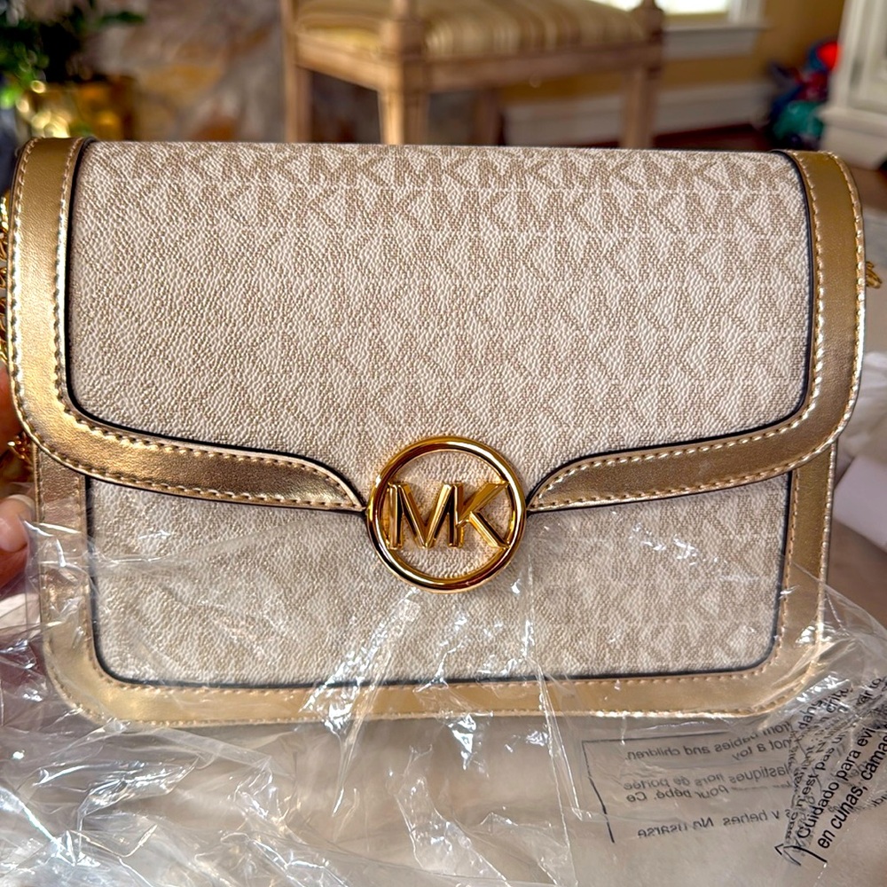 MK brand new signature messenger bag